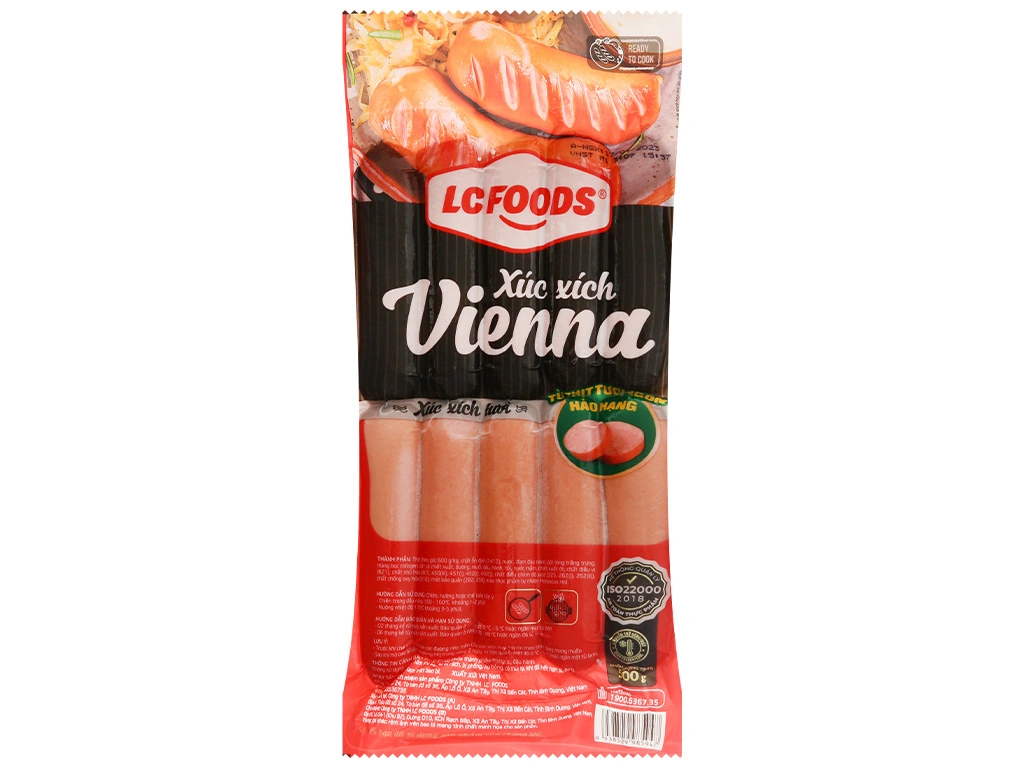 Xúc xích Vienna LC FOODS gói 500g